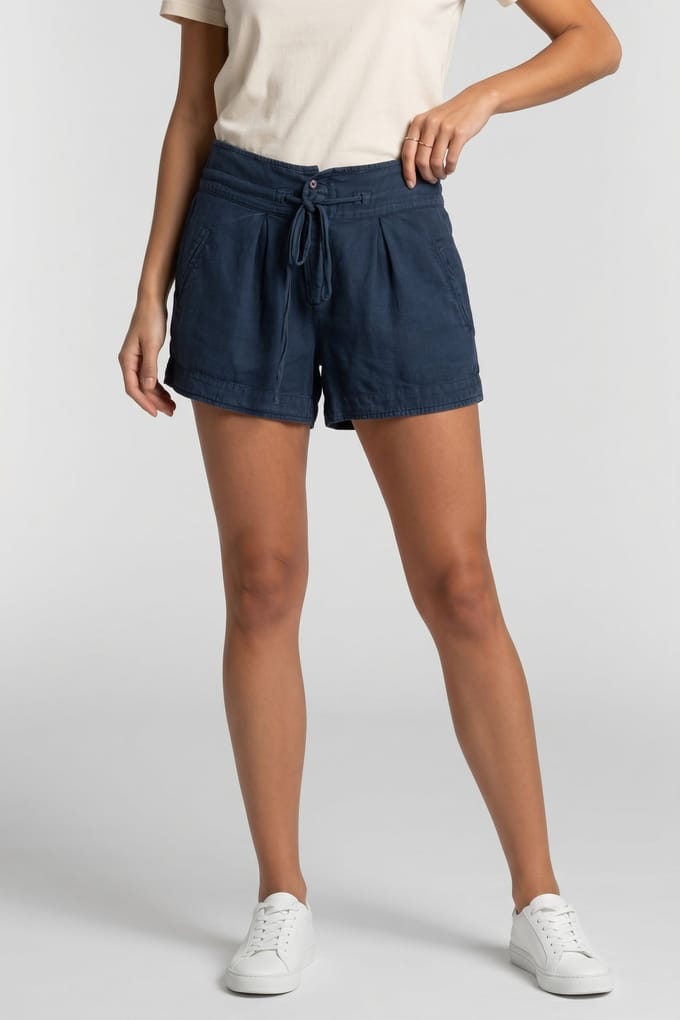 BA&SH Short Yarel Bleu Nuit Taglia: M | Pantaloncini Outlet | Donna