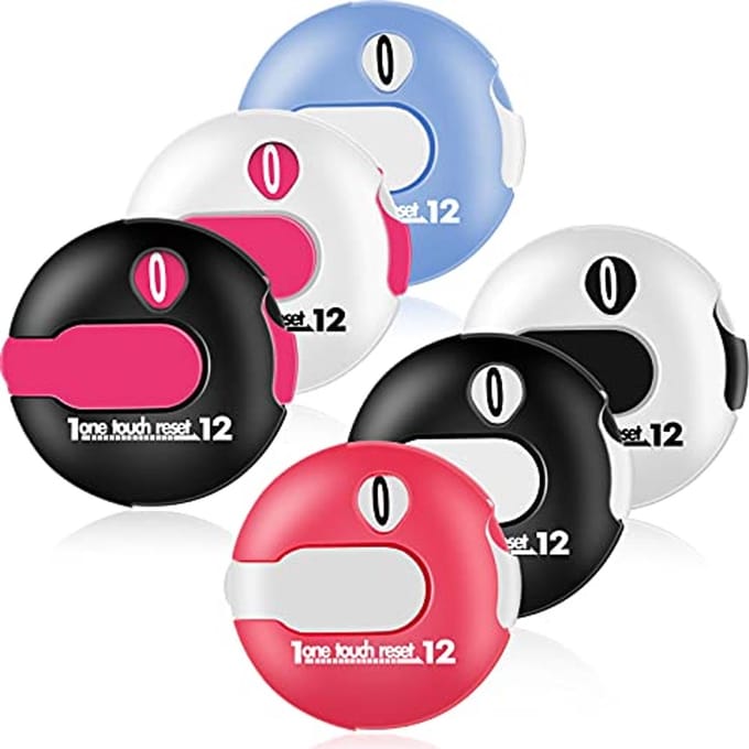 Golf Score Teller Set van 6 - Mini Compacte Score Keepers voor Golf