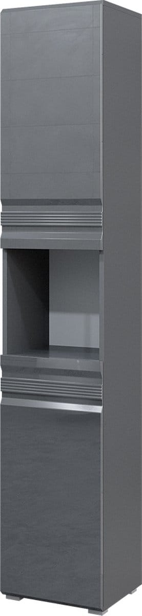 Vicco Fredd Badkamerkast – 36.4 x 190.5 cm Antraciet Hoogglans