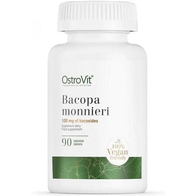 Supplementen - Bacopa Monnieri 200mg - 90 Tablets OstroVit - 90 Tabletten