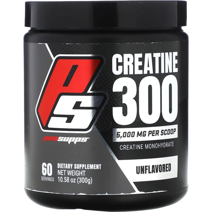 ProSupps, Créatine 300, Non aromatisé, 5 000 mg, 10,58 oz (300 grammes)