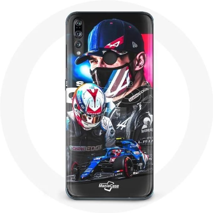 Case voor Huawei p30 lite Formule 1 Esteban Ocon F1 coureur