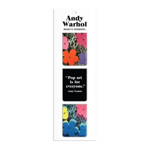 Andy Warhol Flowers Magnetic Bookmarks - Galison