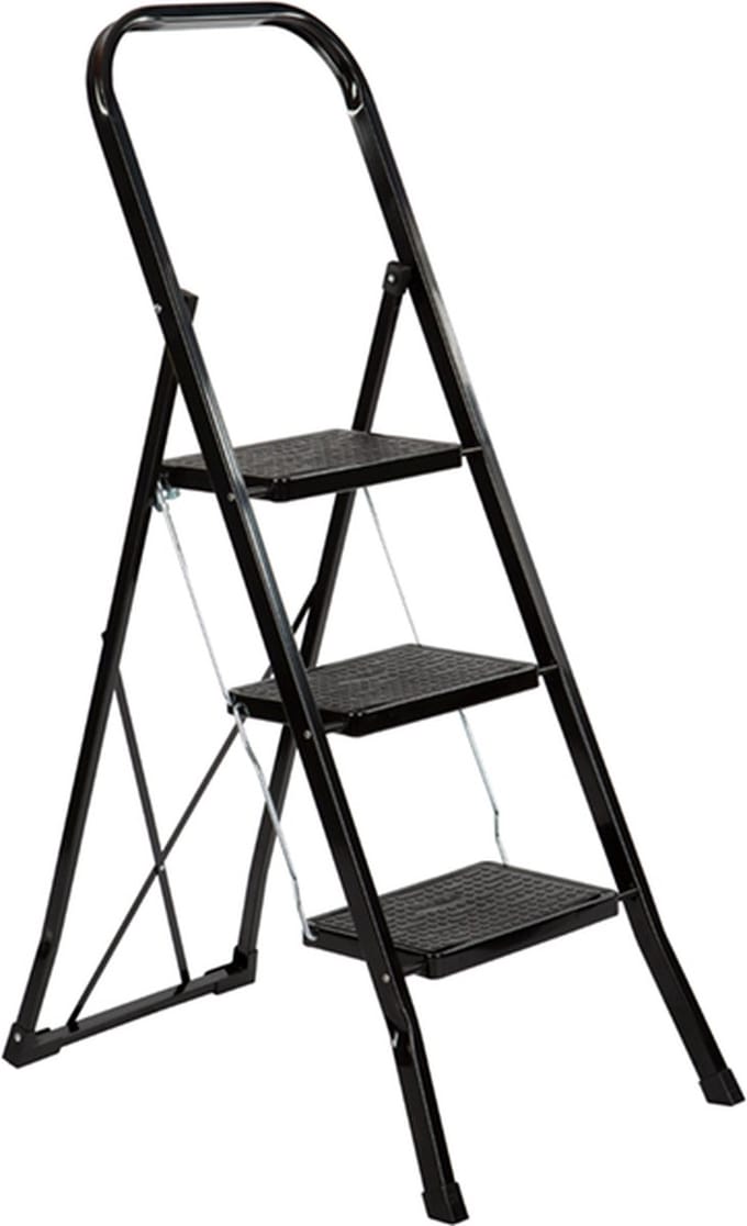 Trapladder Color Step zwart 3 treden
