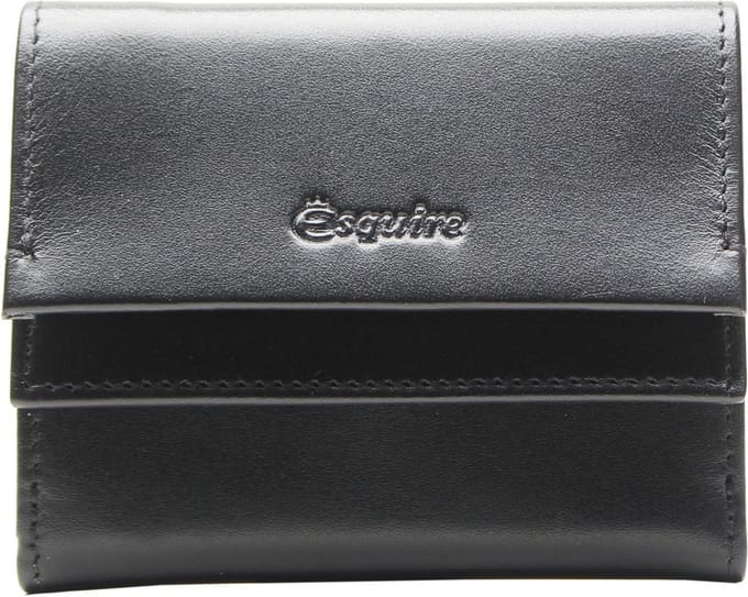 Esquire Portemonnee New Silk Wallet Black Zwart