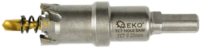 GEKO Carbide gatenzaag - 22 mm - titanium boor - precisie en duurzaamheid