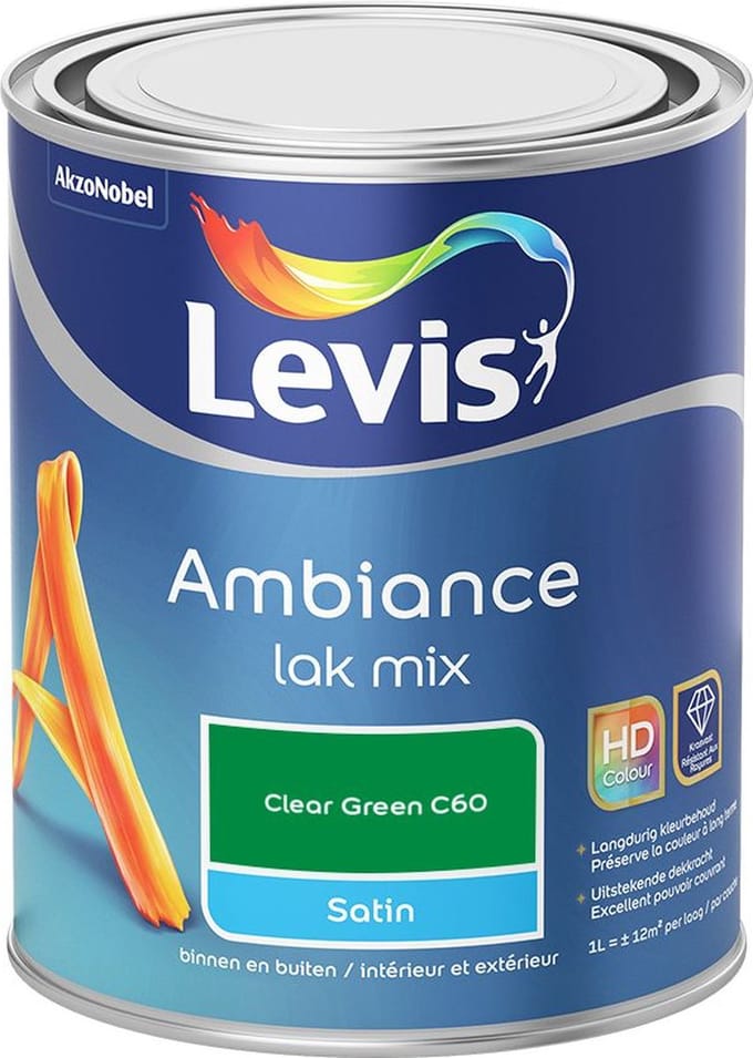 Levis - Ambiance Lak Satin Mix - Clear Green C60 - Mengverf - 1 L