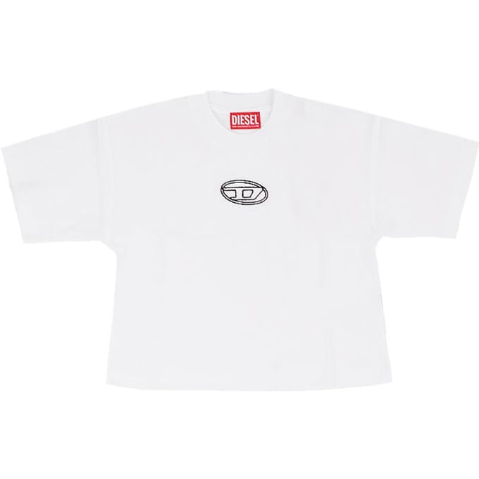 Diesel meisjes t-shirt j0242800yi9 k100 tixanwit