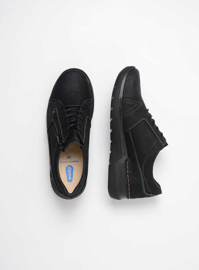 Wolky Dames Veterschoenen 06609 Feltwell Zwart