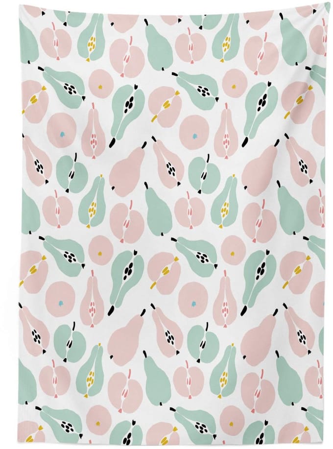 ABAKUHAUS Tafelkleed 140x240 cm – Satijn, Wasbaar, kastanjebruin