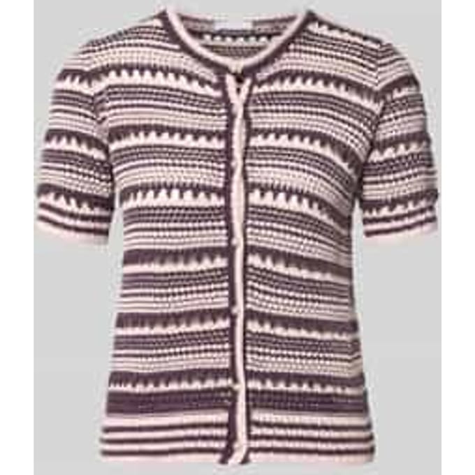 Cardigan met 1/2-mouwen en ronde hals