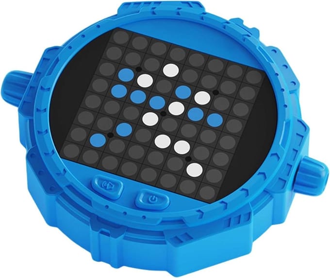 Elektronisch Schaakspel - Slim denkspel - Hersentraining thuis - Real-time analyse - Compact formaat - Blauw