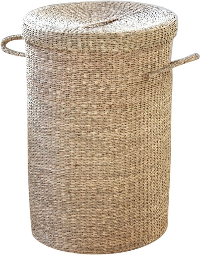 CALICOSY - Natuurlijke zeebies wasmand met twee hengsels 40x60cm