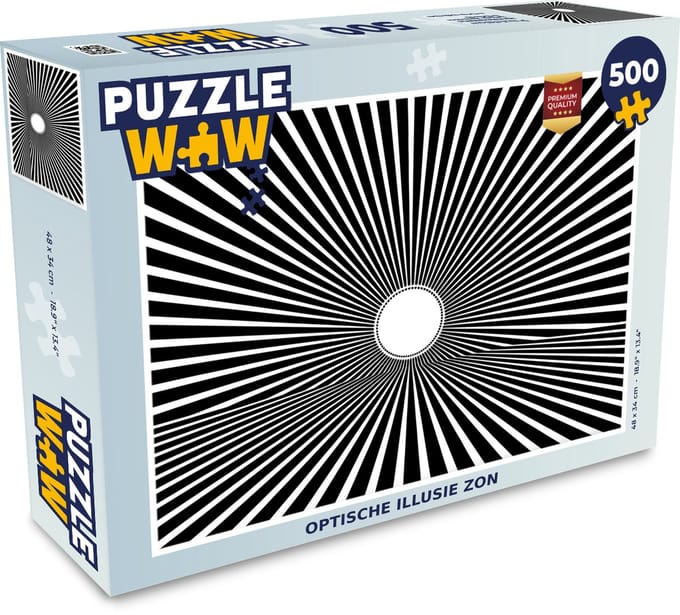 Puzzel Optische illusie zon - Legpuzzel - Puzzel 500 stukjes