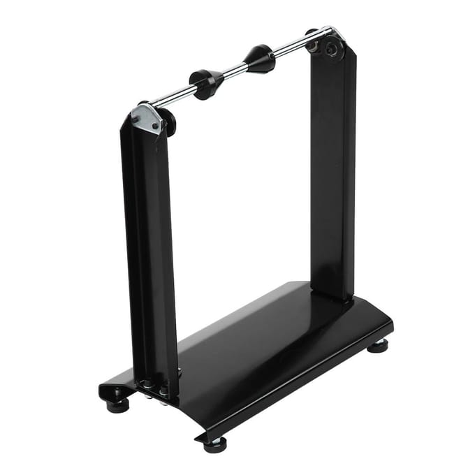 Support d'équilibrage statique de roue de moto universel, support de pneu pour centrage et équilibrage, support de maintenance blanc