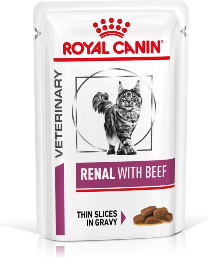 24x Royal Canin Renal with Beef Kattenvoer Nat 85 gr
