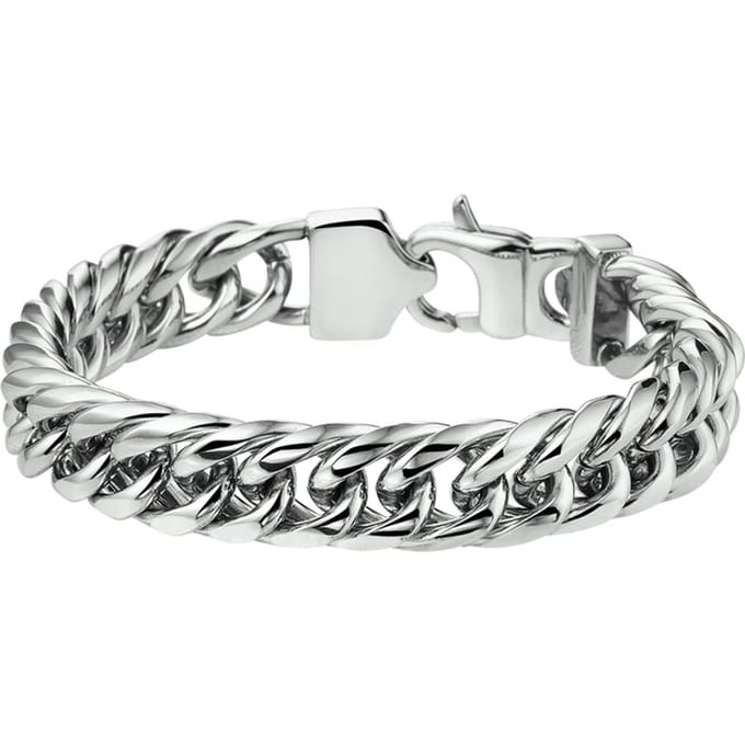 Vigor armband gourmet 11 mm 19 cm - Staal