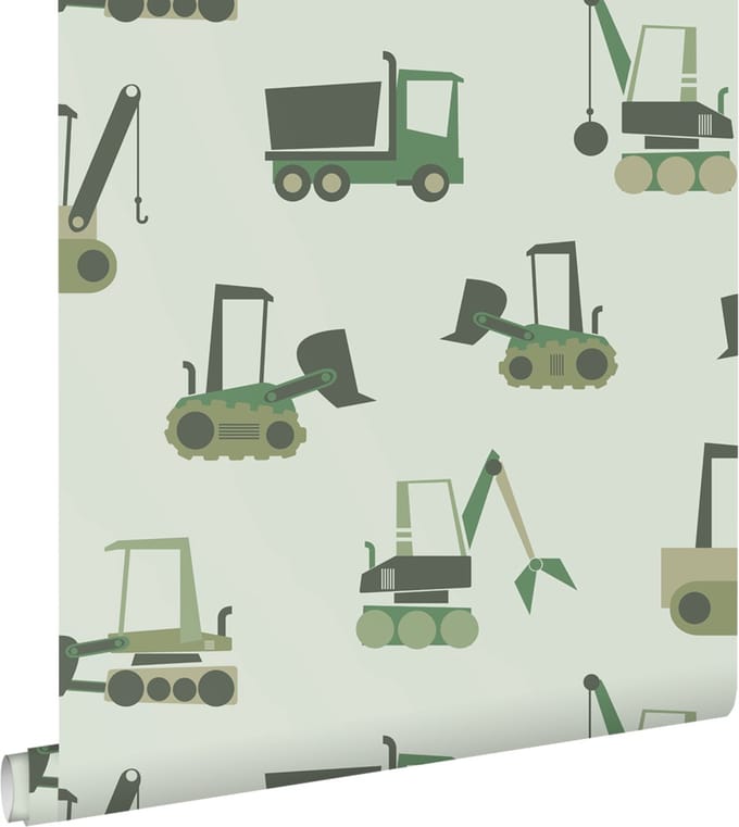 ESTAhome behang voertuigen groen - 50 x 900 cm - 132242