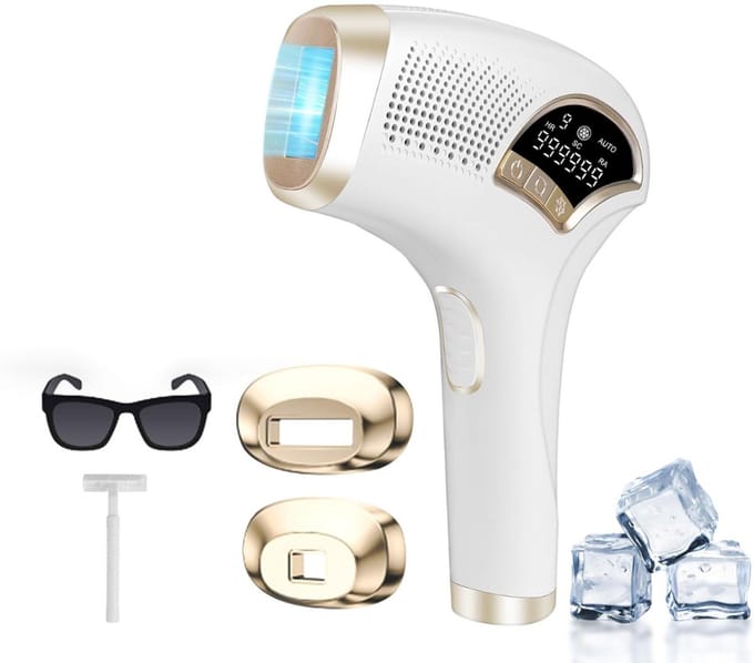 Laser Ontharingsapparaat - IPL Ontharing - Mannen & Vrouwen - Wit en Goud