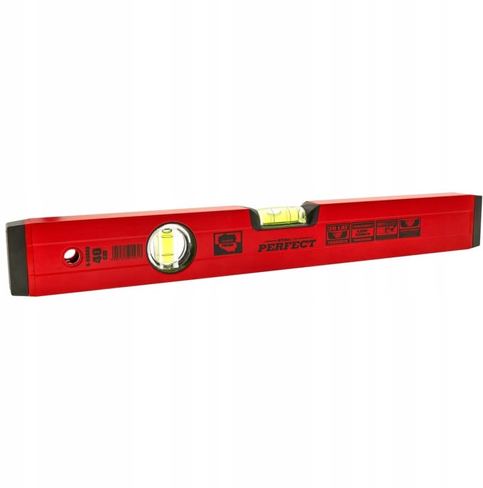 Stalco Aluminium waterpas Rood 60cm - Precisie en duurzaamheid