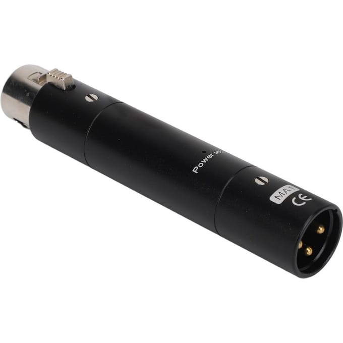 Inline Microfoonvoorversterker Verliesvrije Versterking Dynamische Actieve Inline Microfoonbooster Voorversterker met zwart