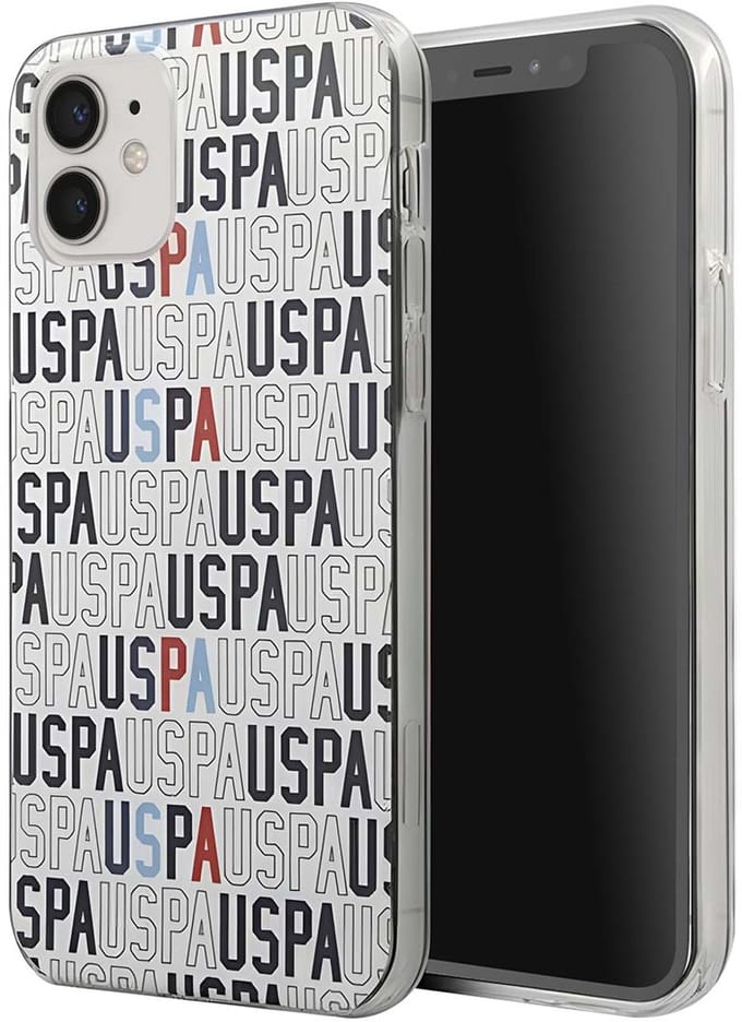 U.S. POLO ASSN., Hoesje geschikt voor iPhone 12 Mini - Logo Mania Hardcase Ultra Elegant, Wit