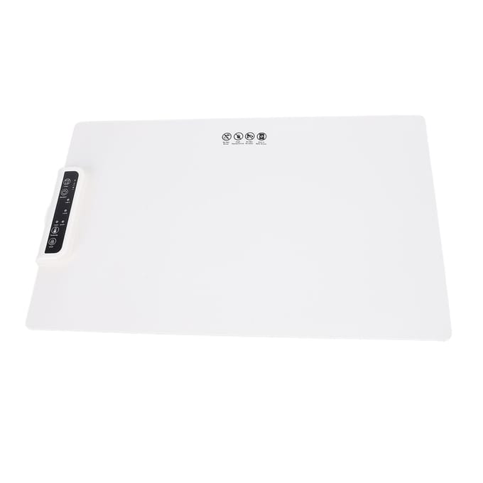 Elektrische Warmhoudplaat 10s Snelle Verwarming 3 Temperatuurinstellingen 3 Timer Digitale Display Opvouwbare Rol white