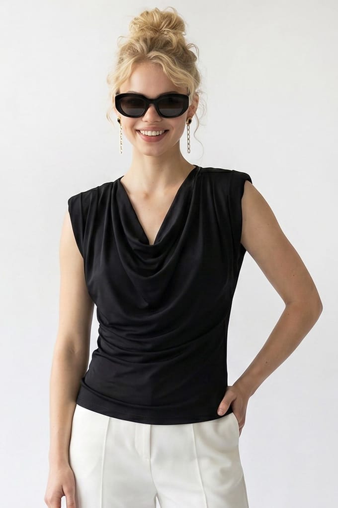 Mouwloze Collo Blouse