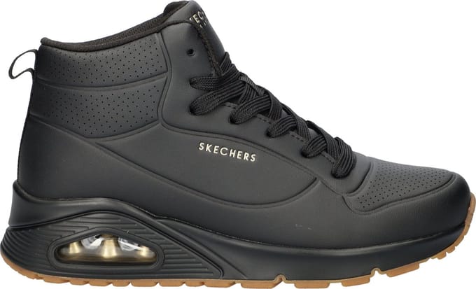 Skechers Uno Stand High dames sneaker - Zwart