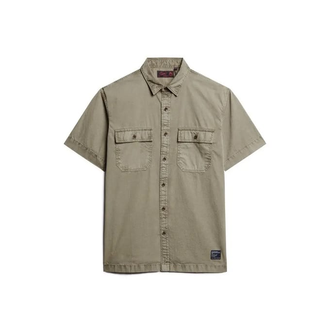 Superdry - Military overhemd met korte mouwen - Heren - Shirts