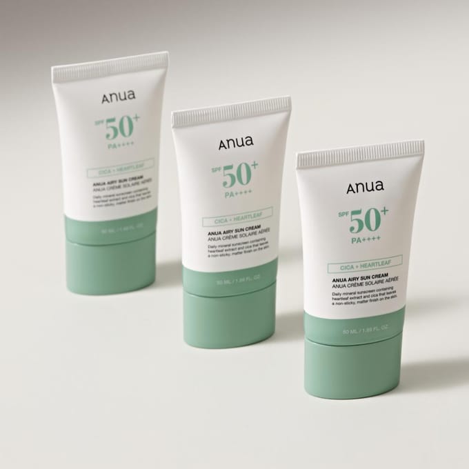 [Anua] Airy Zonnebrandcrème SPF 50+ PA++++ 50ml white