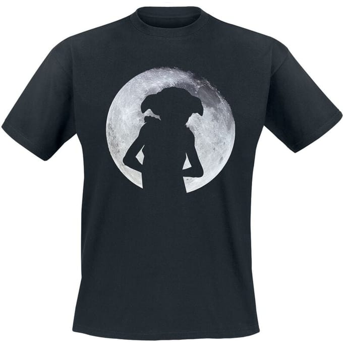 Harry Potter T-shirt - Dobby - Moonlight - S tot 5XL - voor Mannen - zwart