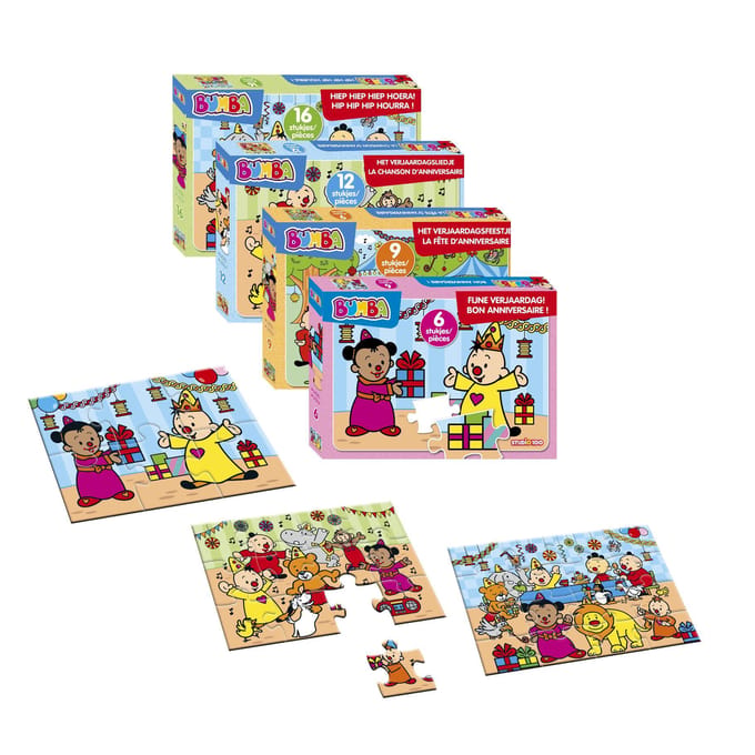 Bumba - Puzzel - 12 stukjes - Het verjaardagsliedje