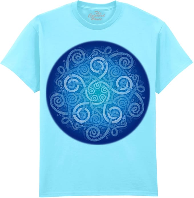 Celtic Knot Blue The Coloured House T-shirt M