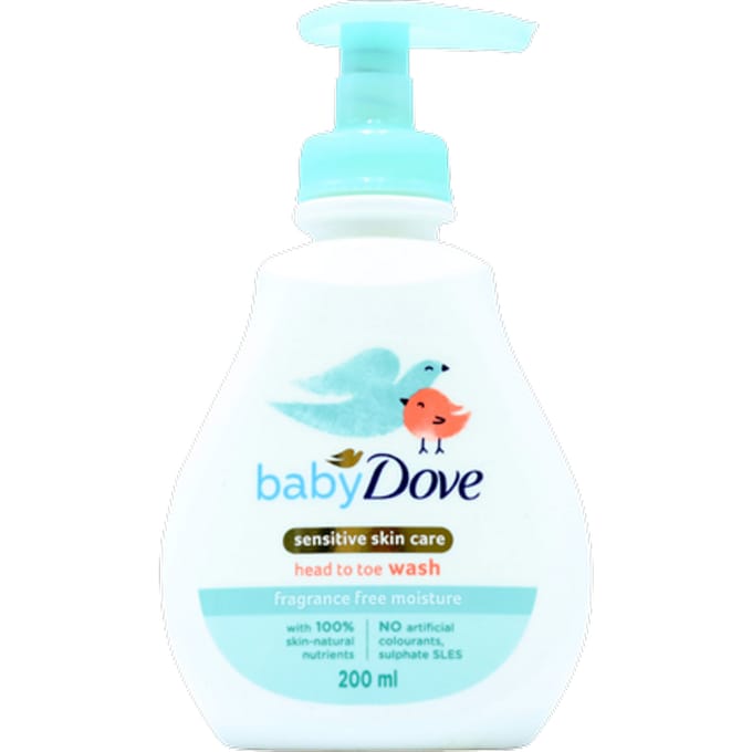 Dove Baby Sensitive Skin Moisture Head To Toe Wash - 200 ml