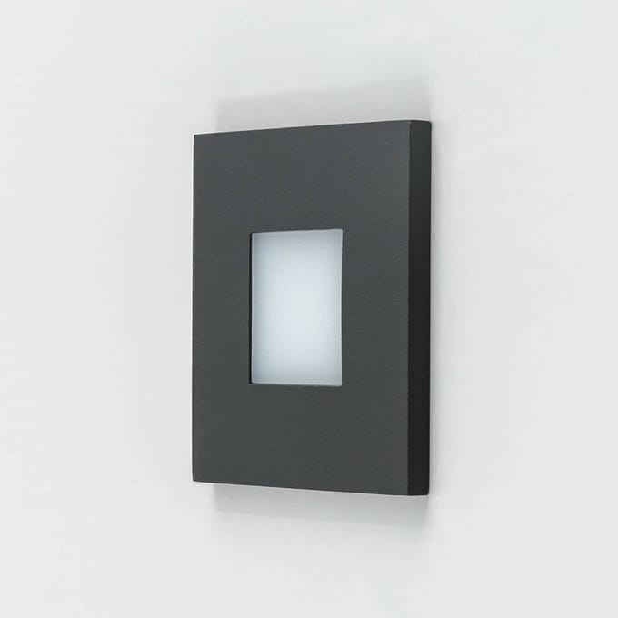 EVN LQ230 LED wand inbouwlamp direct antraciet