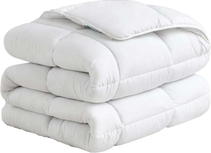 Mammoet Dekbed Ease 140 x 200 cm - eenpersoons winterdekbed - 100% polyester - hypoallergeen - vlamvertragend - wit