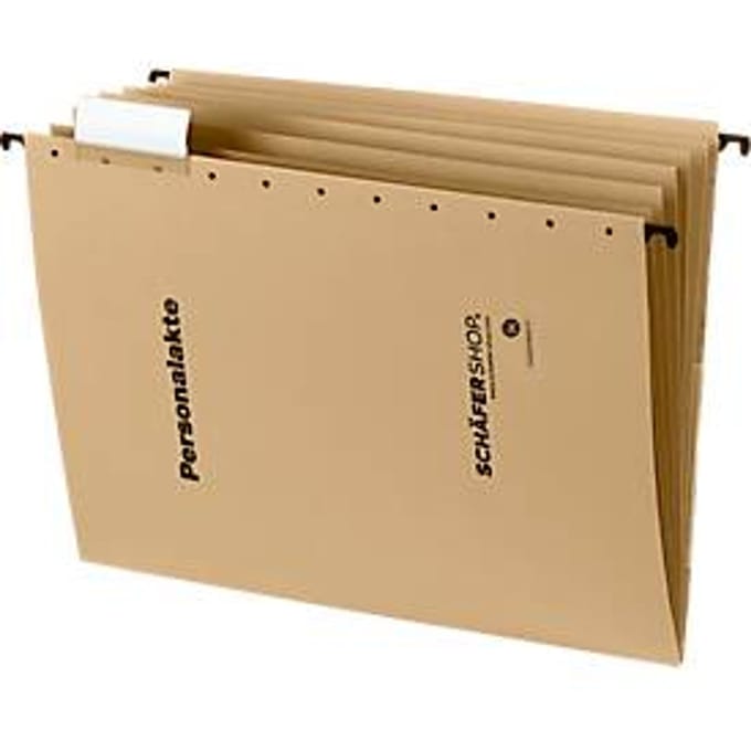 Schäfer Shop Select  personeels- en organisatie-hangmap, 6 tabbladen, A4, 5 stuks