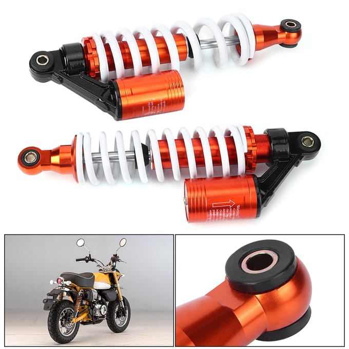 2 stuks Voor Achter Motorfiets ATV Schokdemper Veer Poot gray