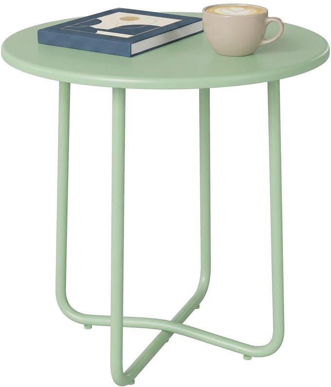 Outsunny bijzettafel voor op het terras - Metaal - 48 x 48 x 51 cm - Groen