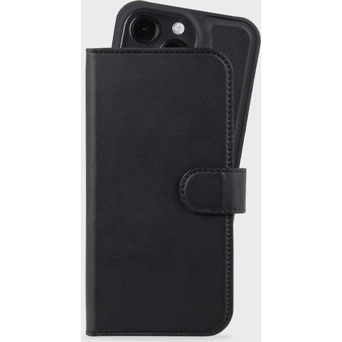 Wallet Case Magnet Black iPhone 16 Pro
