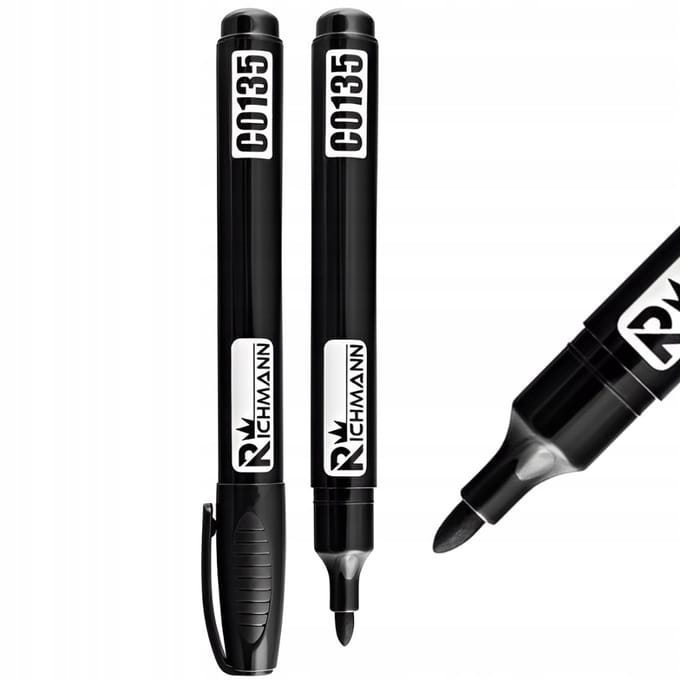 Richmann Bouwmarker Zwart 2mm - Permanent & Waterdicht