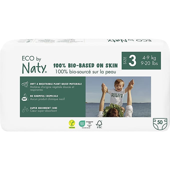 Naty Luiers: Maat 3 4-9 kg 50 stuks