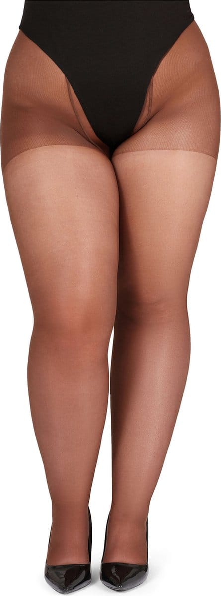 Bellivalini BLV-GI-1125 Dames Panty - 40 DEN -Plus Size - Grote maat - Polyamide - Cappucino - 4XL
