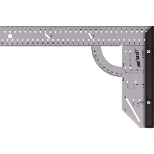 wolfcraft - Winkelhaak - Metaal - 300mm - Blokhaak - Schrijfhaak - 5205000