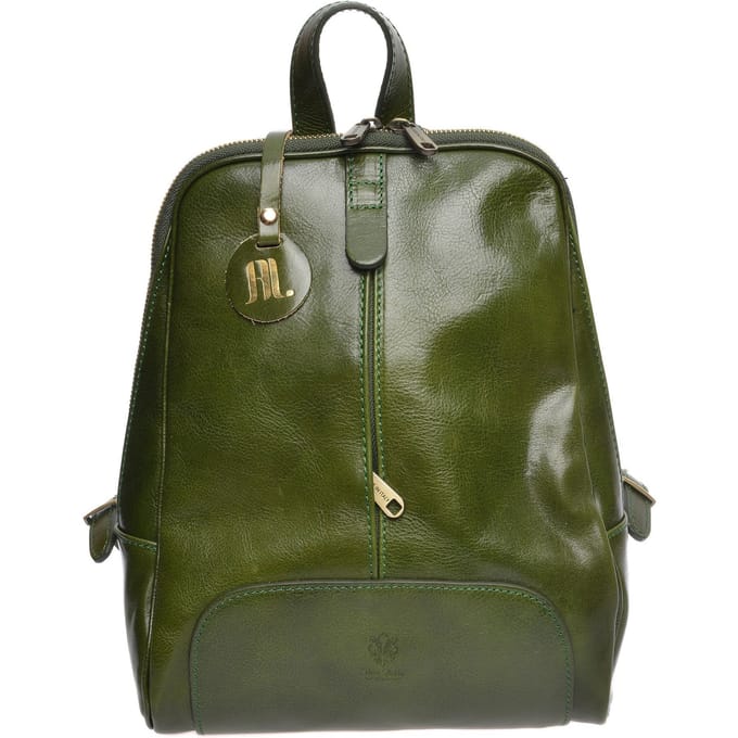 Anna Luchini Groen Rundleer Tas