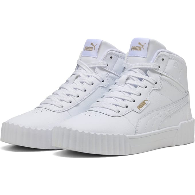 PUMA - maat 38.5 - Carina 3.0 Mid Dames Sneakers - PUMA white