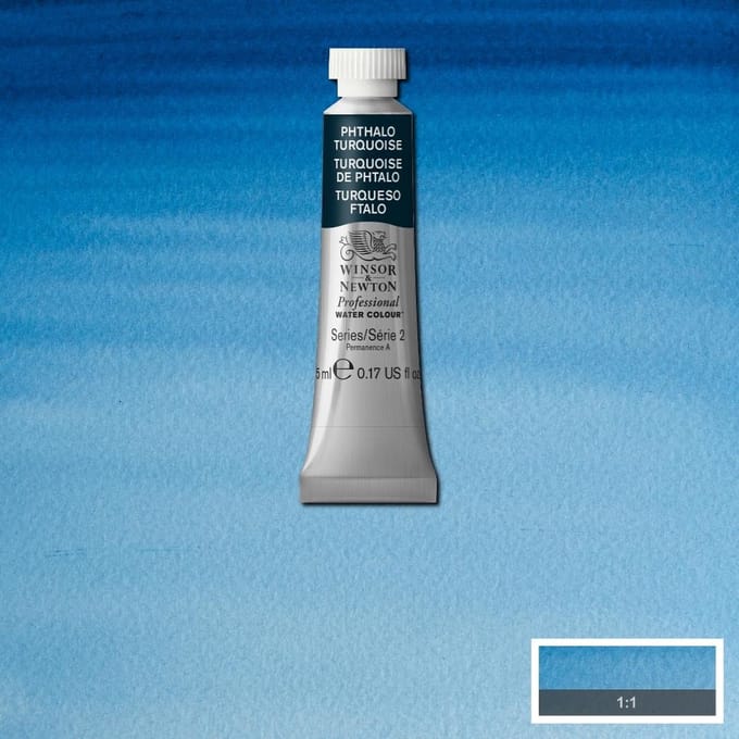 Watercolor paint W&N 5ml - 526 Phthalo Turquoise