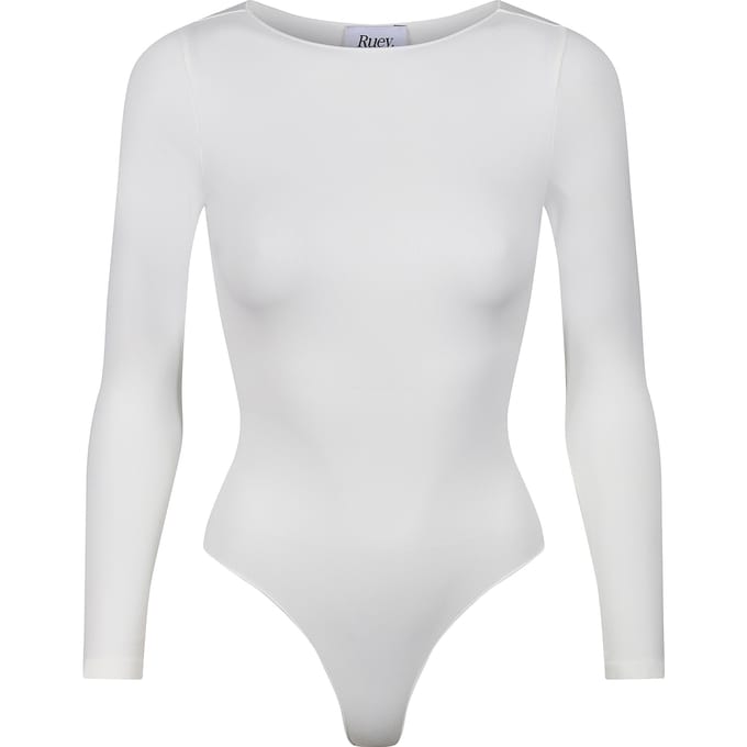 Dames Essentials Langwerpige Bodysuit Vormgevend Gerecycled Stretch Fit