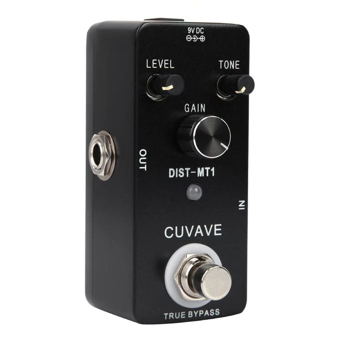 Pédale d'effet de distorsion pour guitare électrique DistortionMT1 Full Metal Shell True Bypass white